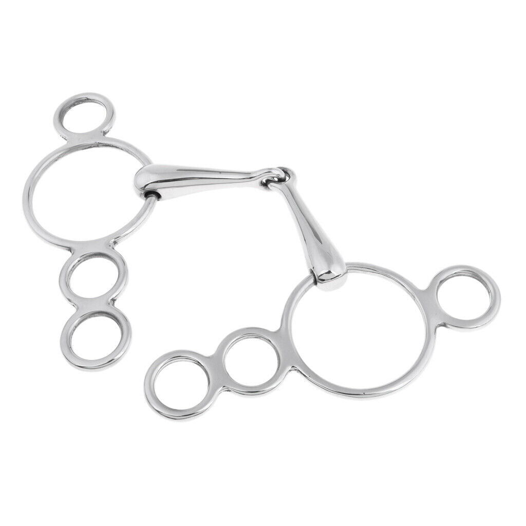 135mm English Medium Port Gag Bit Horse Tack