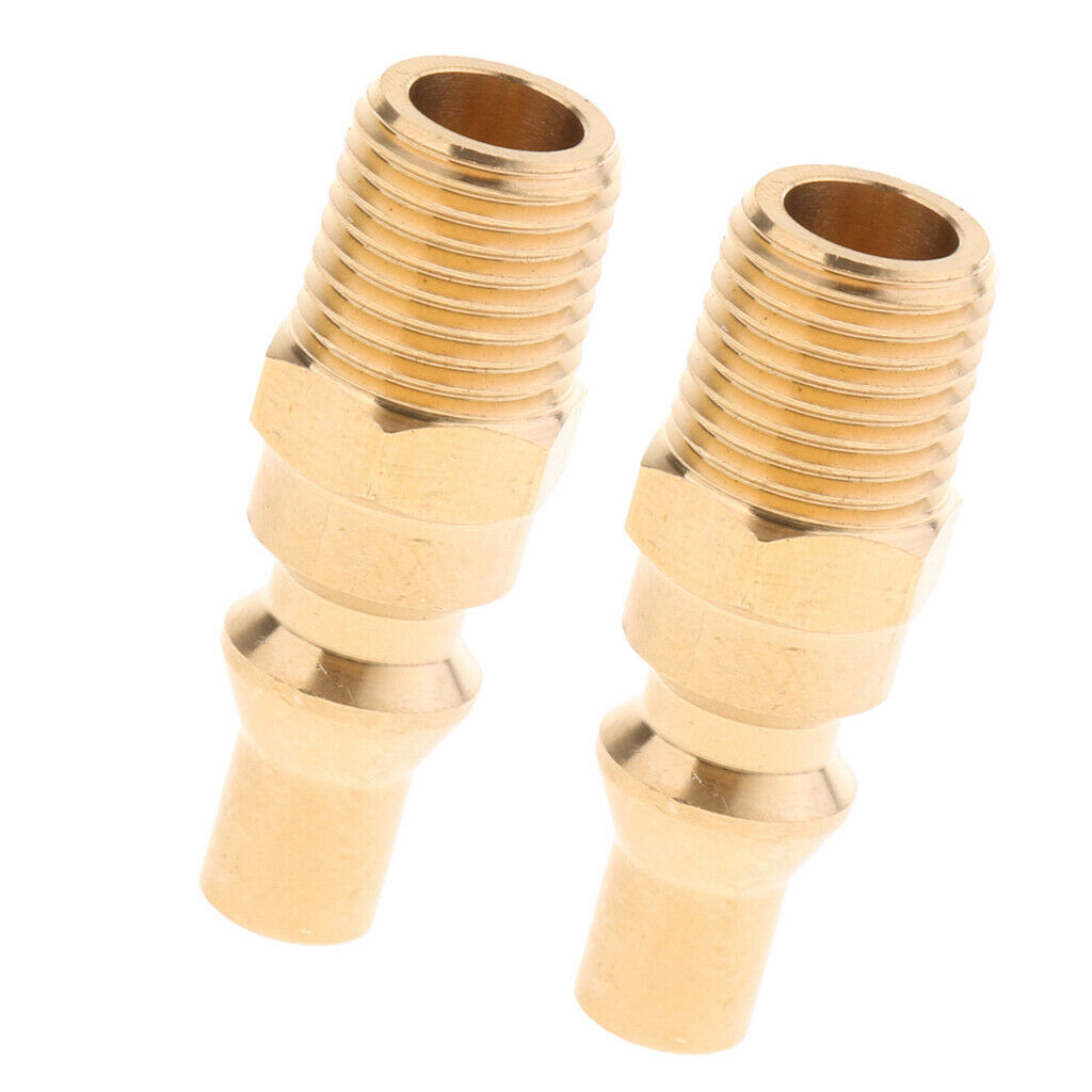 2x Propane Gas Adapter LP Natural Gas Quick Connector Mall Plug Accessories
