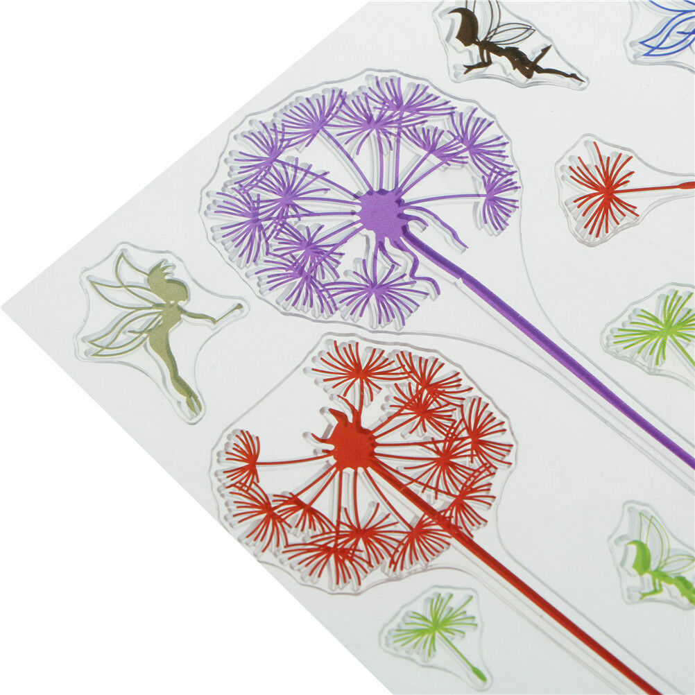 Romantic  Dandelion Grass Clear Stamps Scrapbooking Card Making Album DecorDD