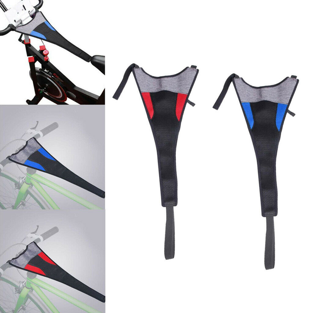 2x Bike Trainer Sweat Cover Catcher Indoor Frame Guard Net Belt Protector