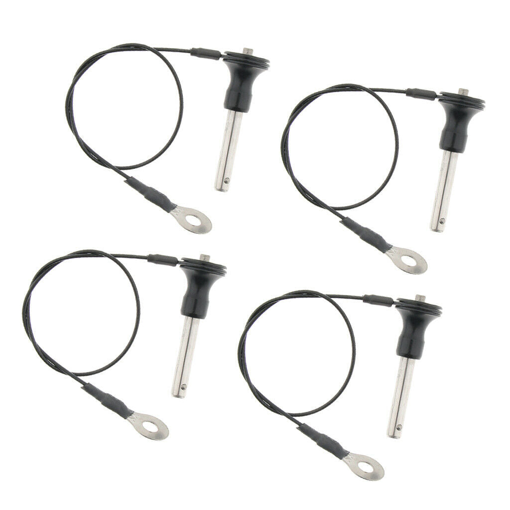 4x Quick Release Ball Lock Pins Push Button Lock Quick Shank Ball Lock 45mm