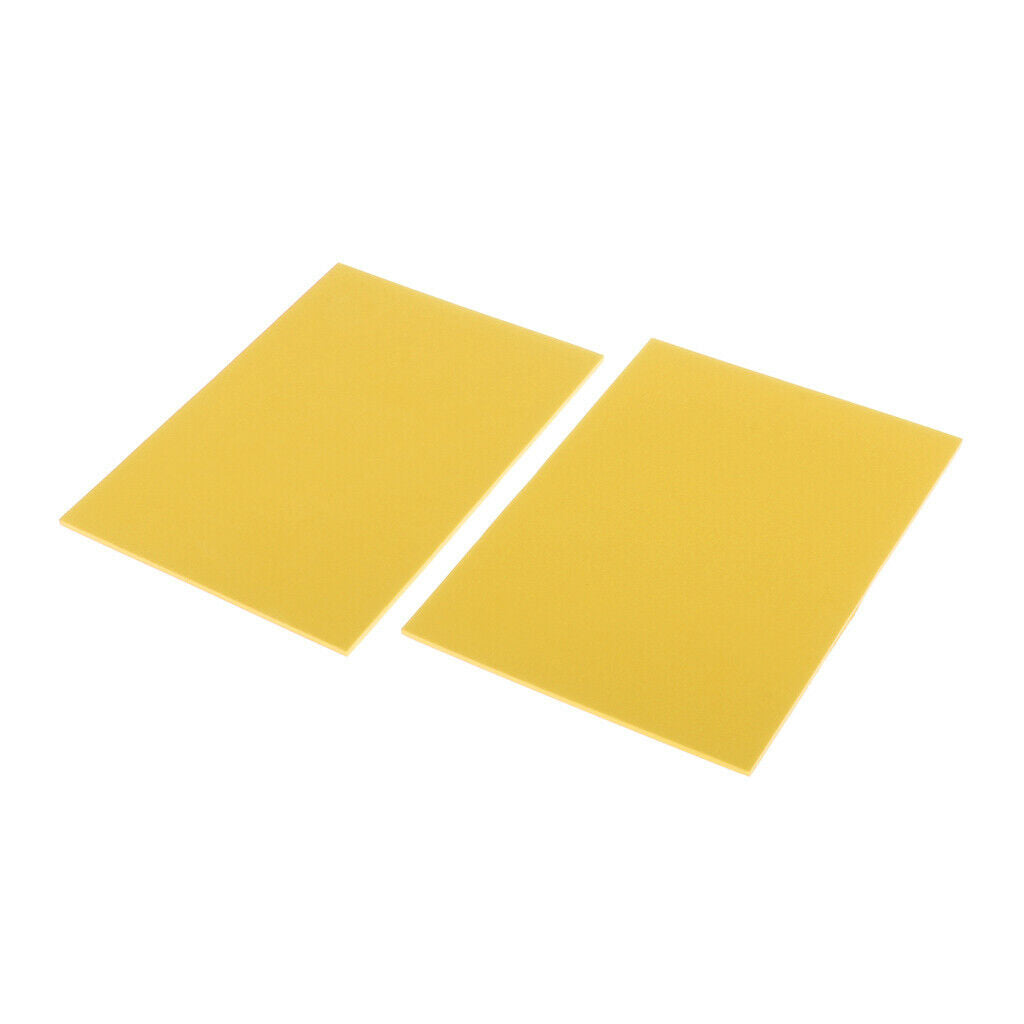 2pcs Fly Tying Foam 3mm Thick EVA Foam Sheet Floating Tying Materials Yellow