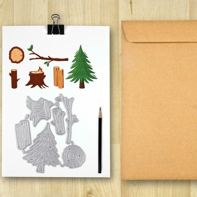 Pine Tree Metal Cutting Dies Stencil DIY Scrapbooking Album Paper Card Template
