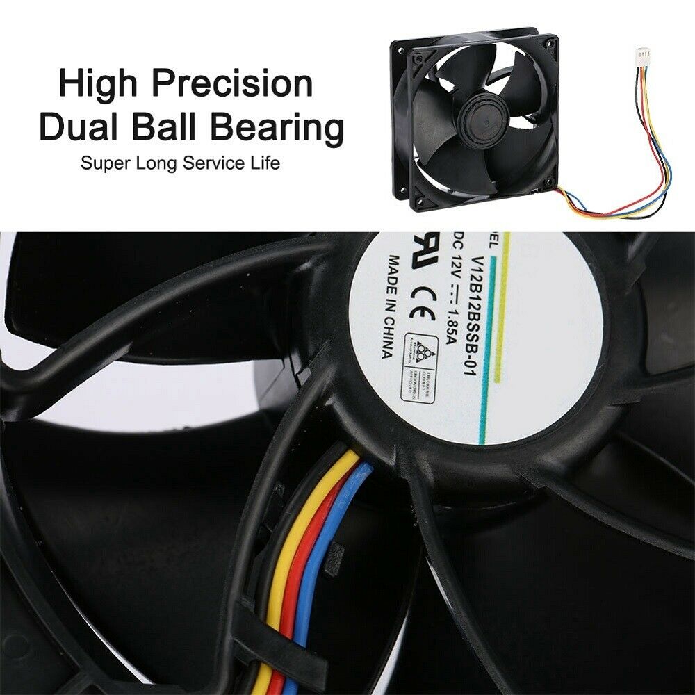 7000RPM Wind-force Cooling 4 PIN Fan Fast Heat 250.3CFM Dissipation for Antminer