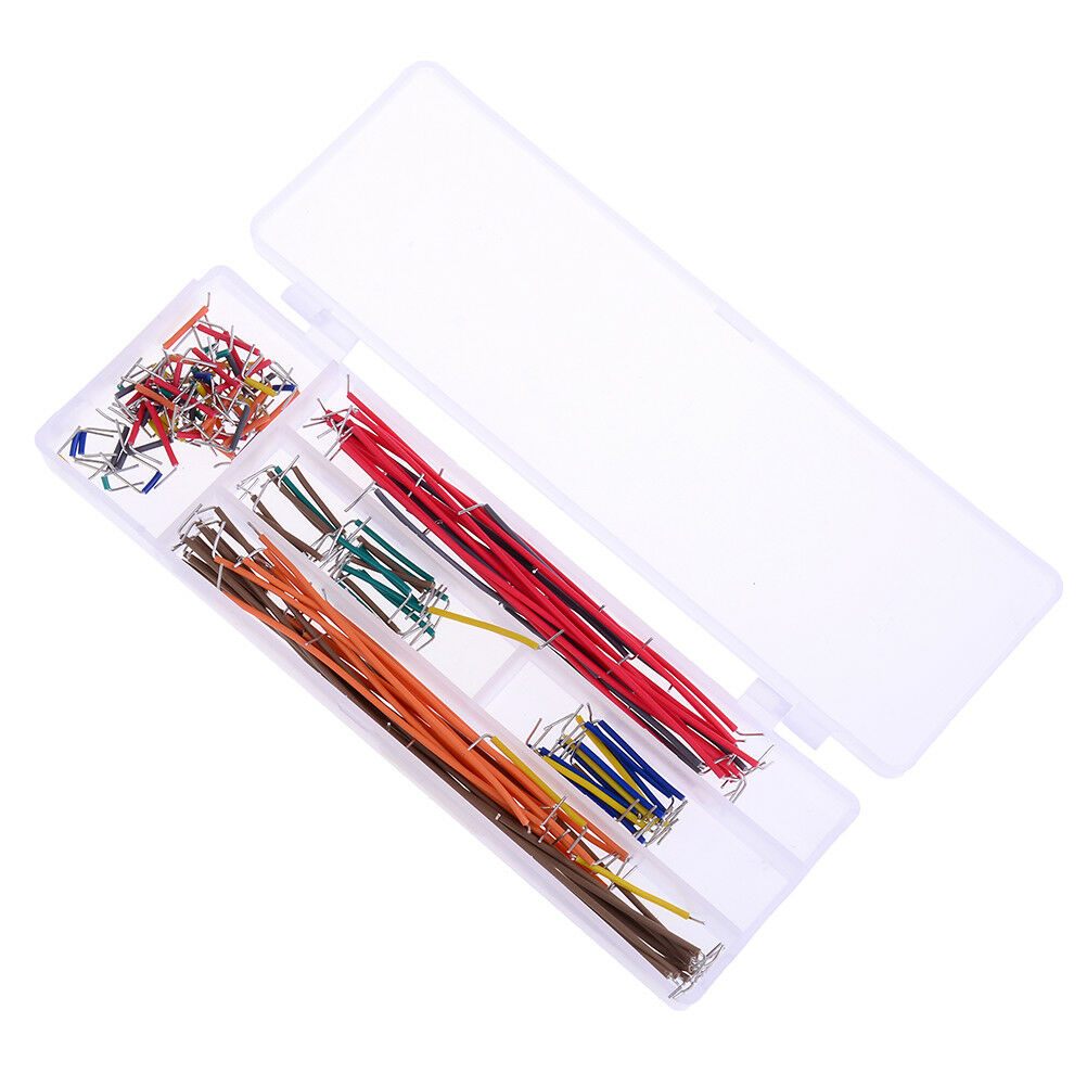 140pcs solderless breadboard jumper cable wire kit box DIY shield ,.l8