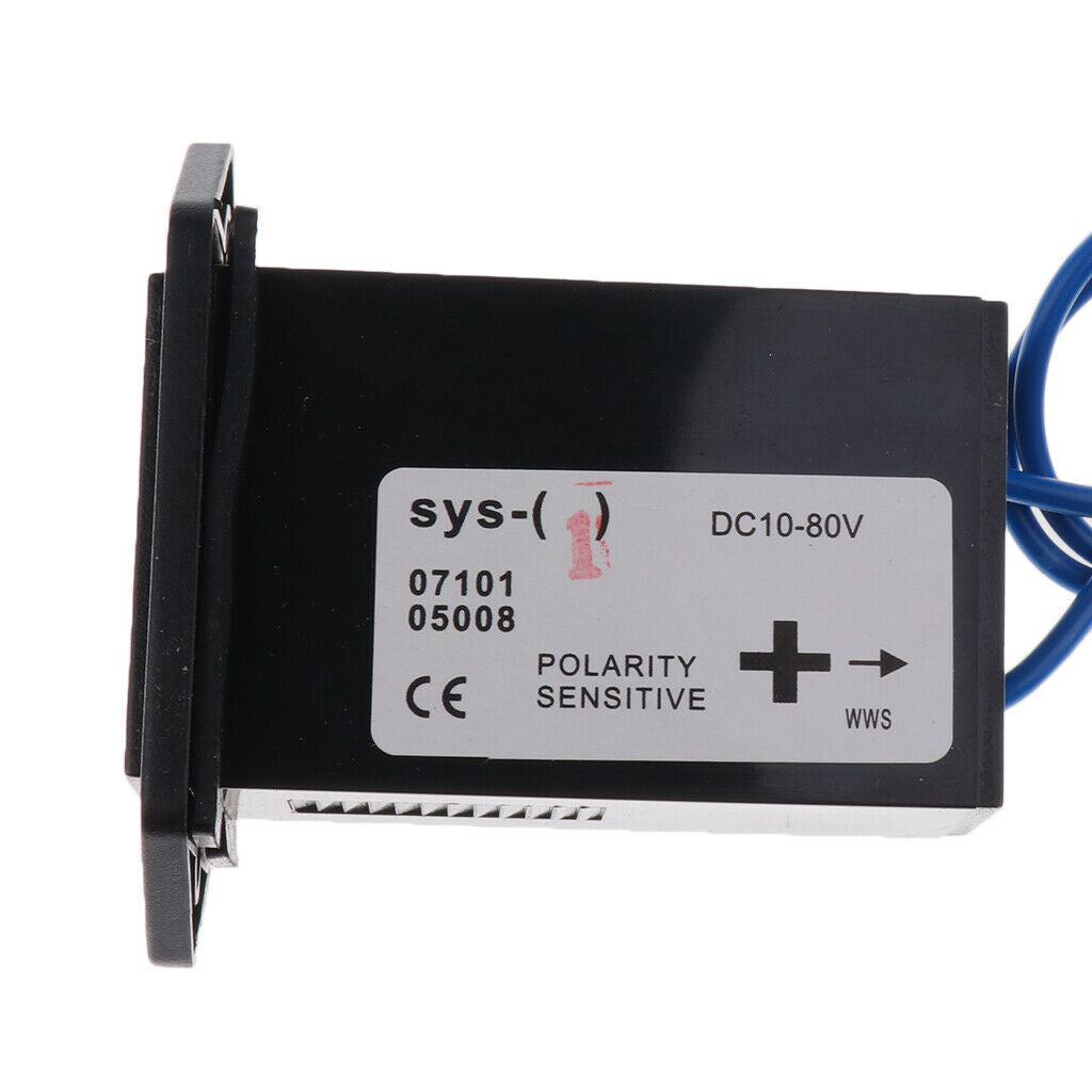 Car Truck Quartz 99999.9 10-80V Outboard Hour Meter for Engine Generator