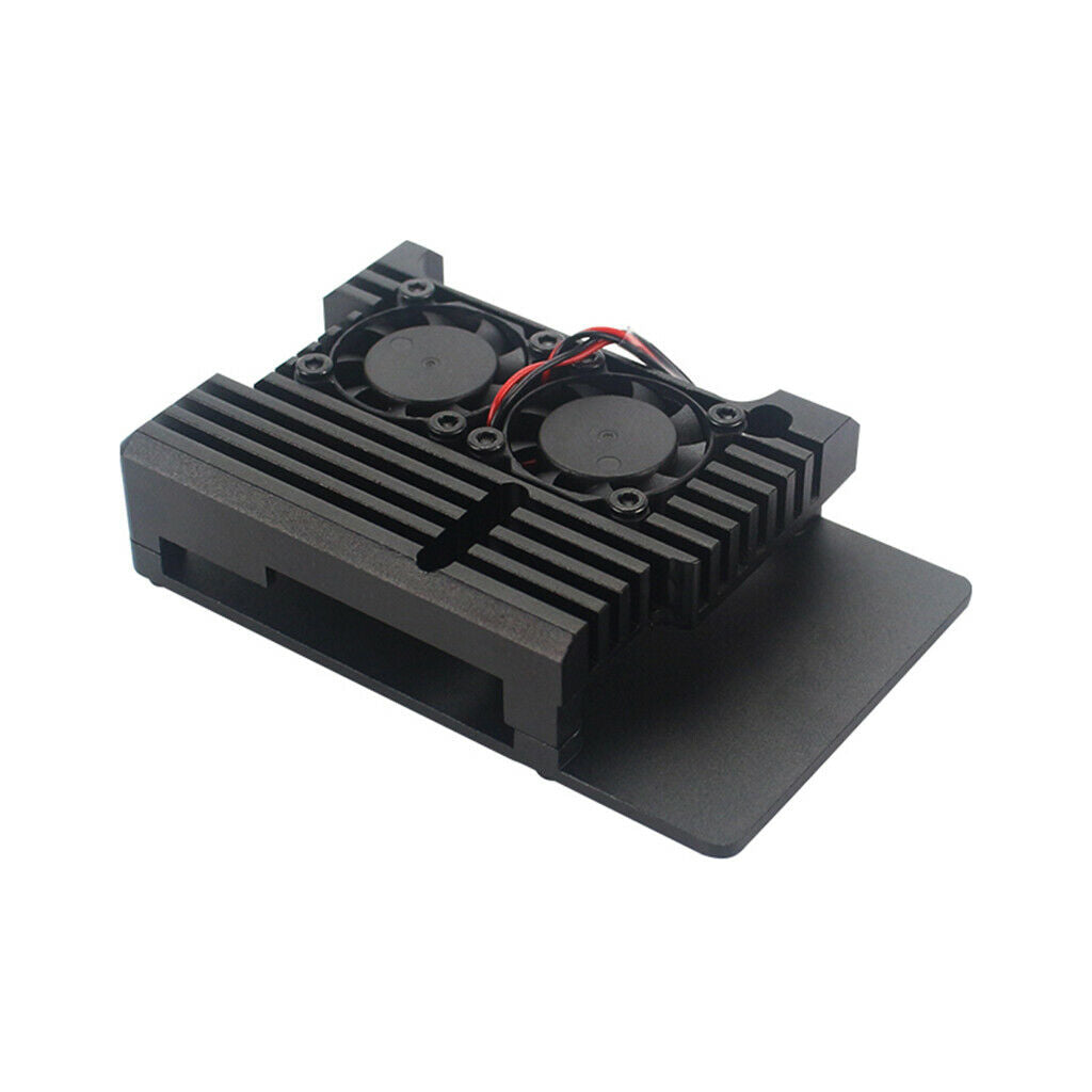 Raspberry Pi Cooling Fan Heatsink Dual Fan Cooler Fan with 4 Pack Thermal Tapes