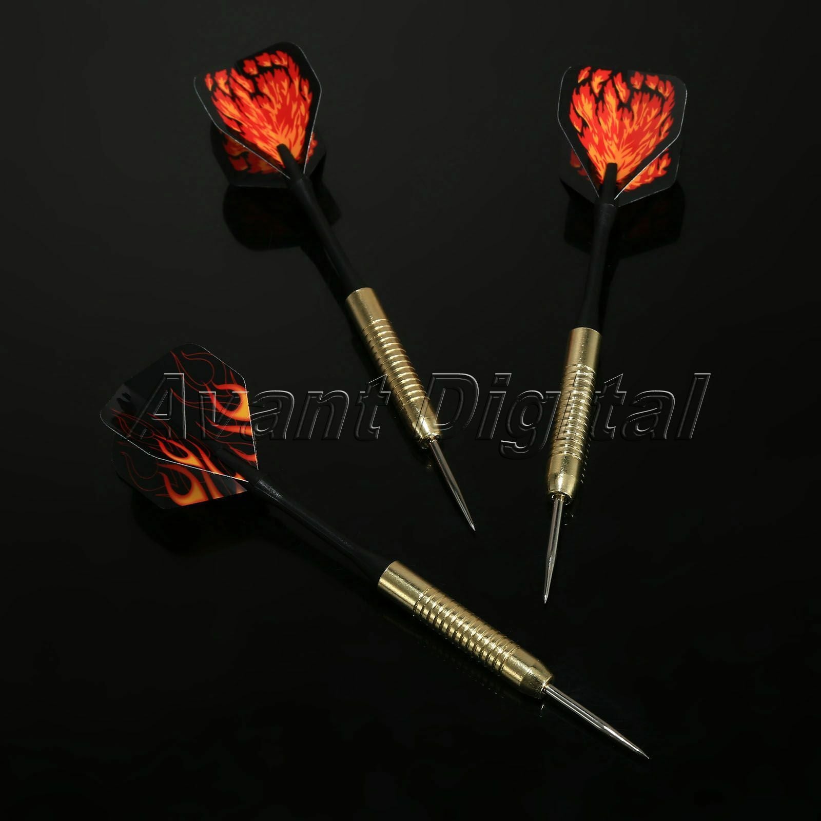 6Pcs Darts Stainless Steel Barrel Aluminium Shafts Stem Flights