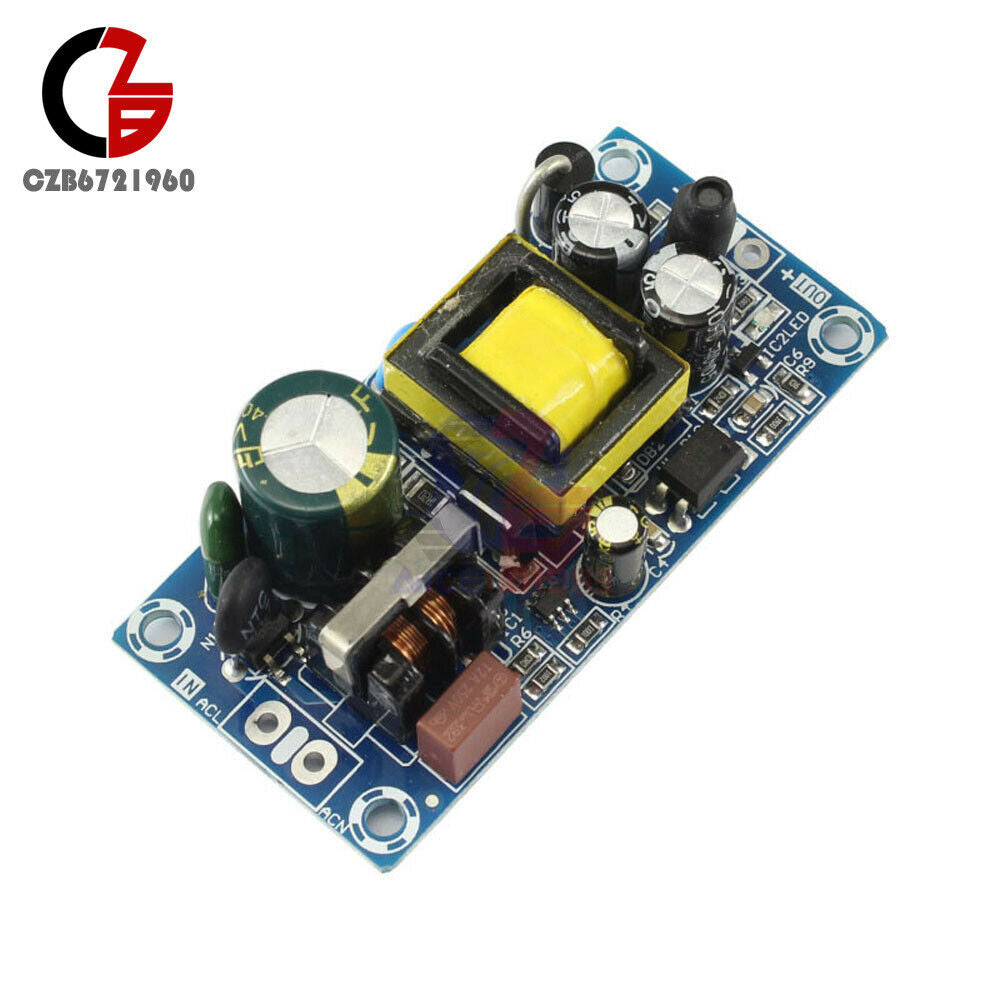 AC-DC Transformer Power Supply Module AC 110V / 220V to DC 12V 1A Low Wave Board