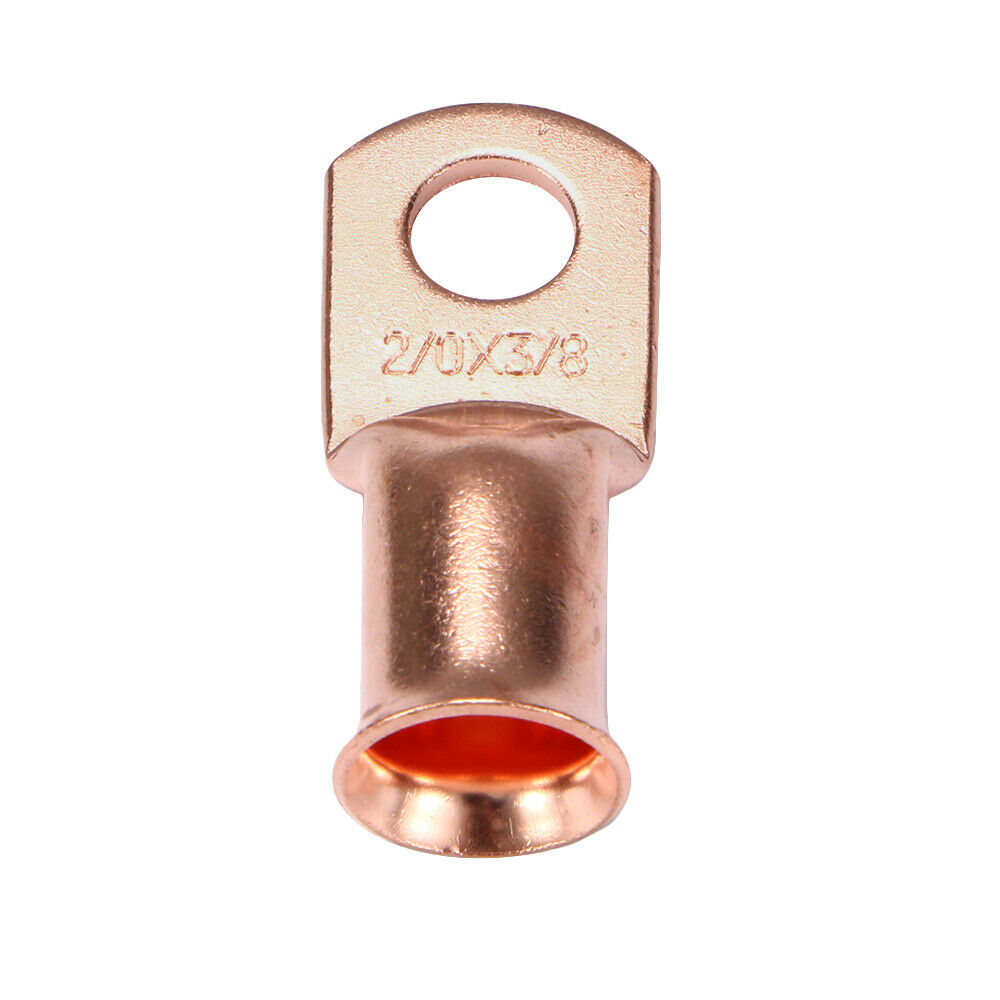 10x Battery Cable Ends Lugs Copper Ring Terminals Wire Connector Gauge 2/0-3/8