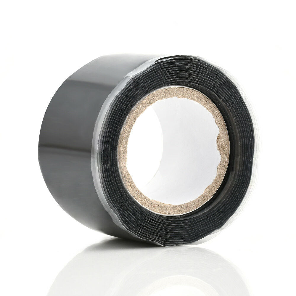 1X Black Rubber Silicone Repair Waterproof Bonding Tape Rescue Self Fusing Wire
