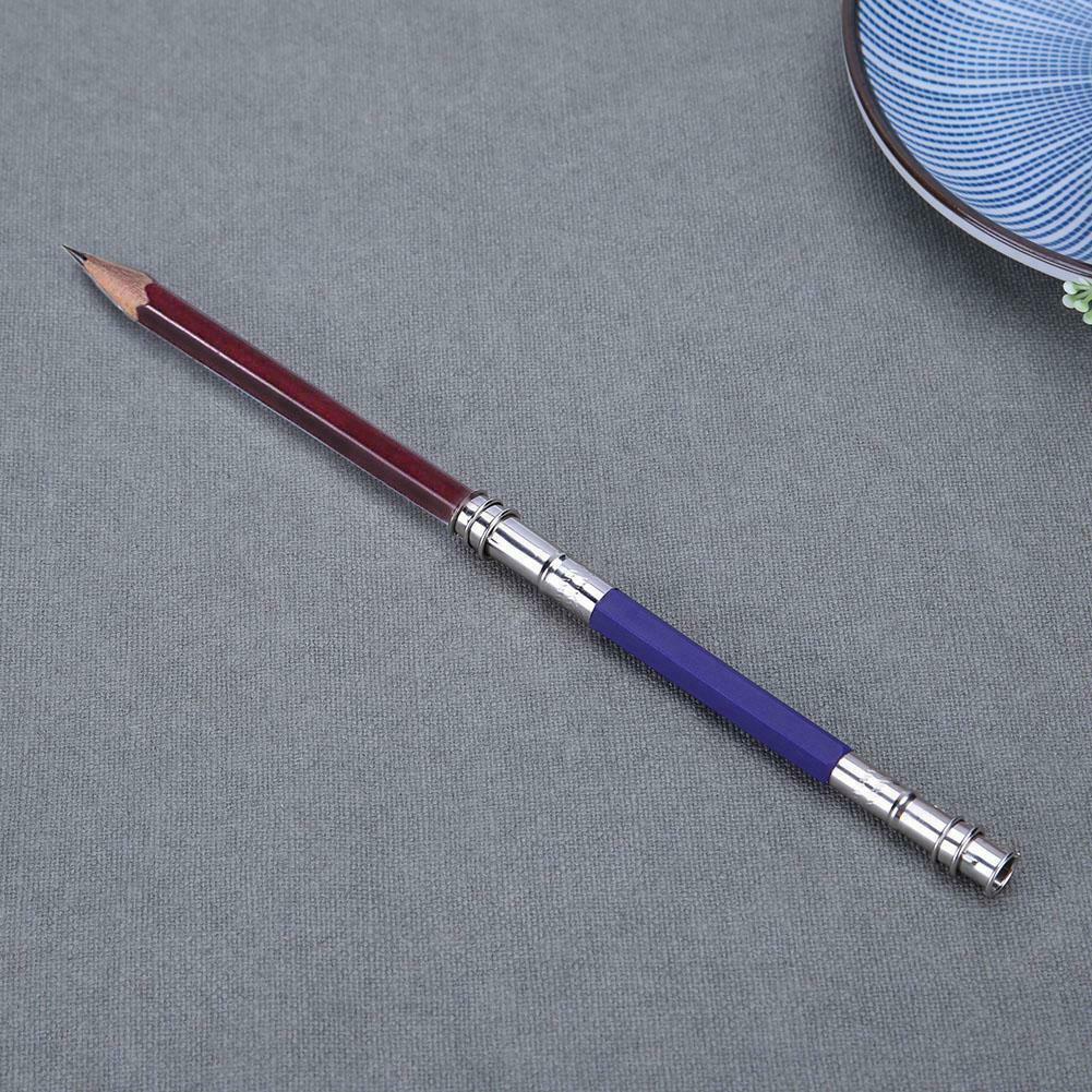 1pc Adjustable Dual Head Pencil Extender Holder Creative Stationery Tool