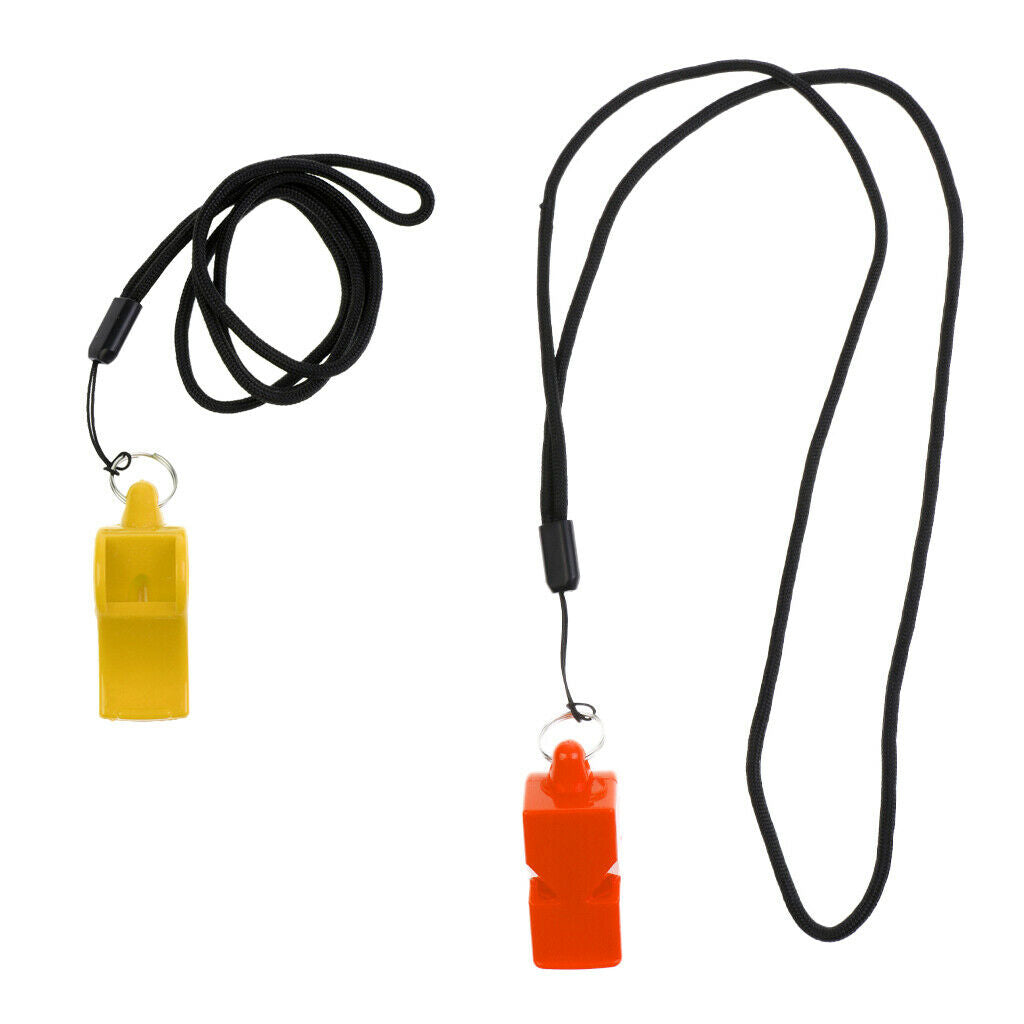 2pcs Loud  Whistle With Lanyard