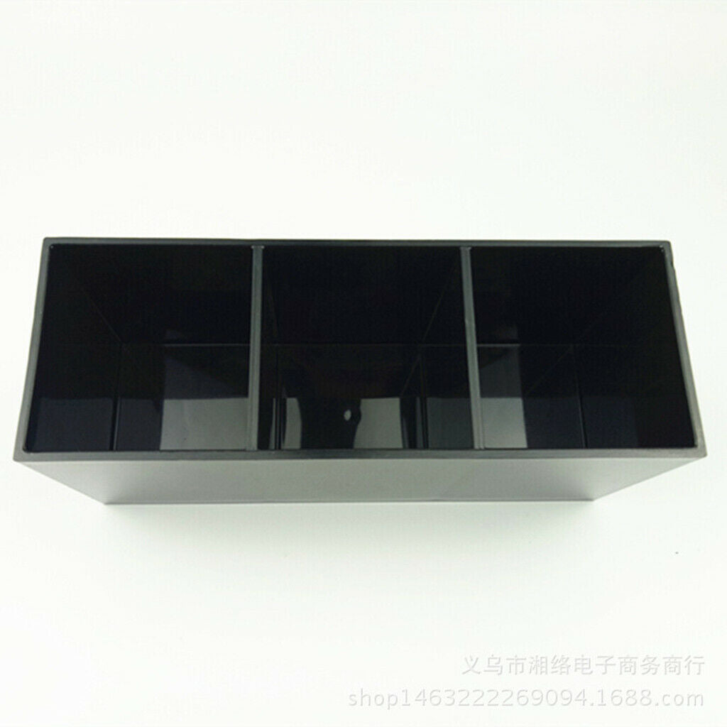 Makeup Brushes Display Holder Storage Container Acrylic Case with 3 Holes