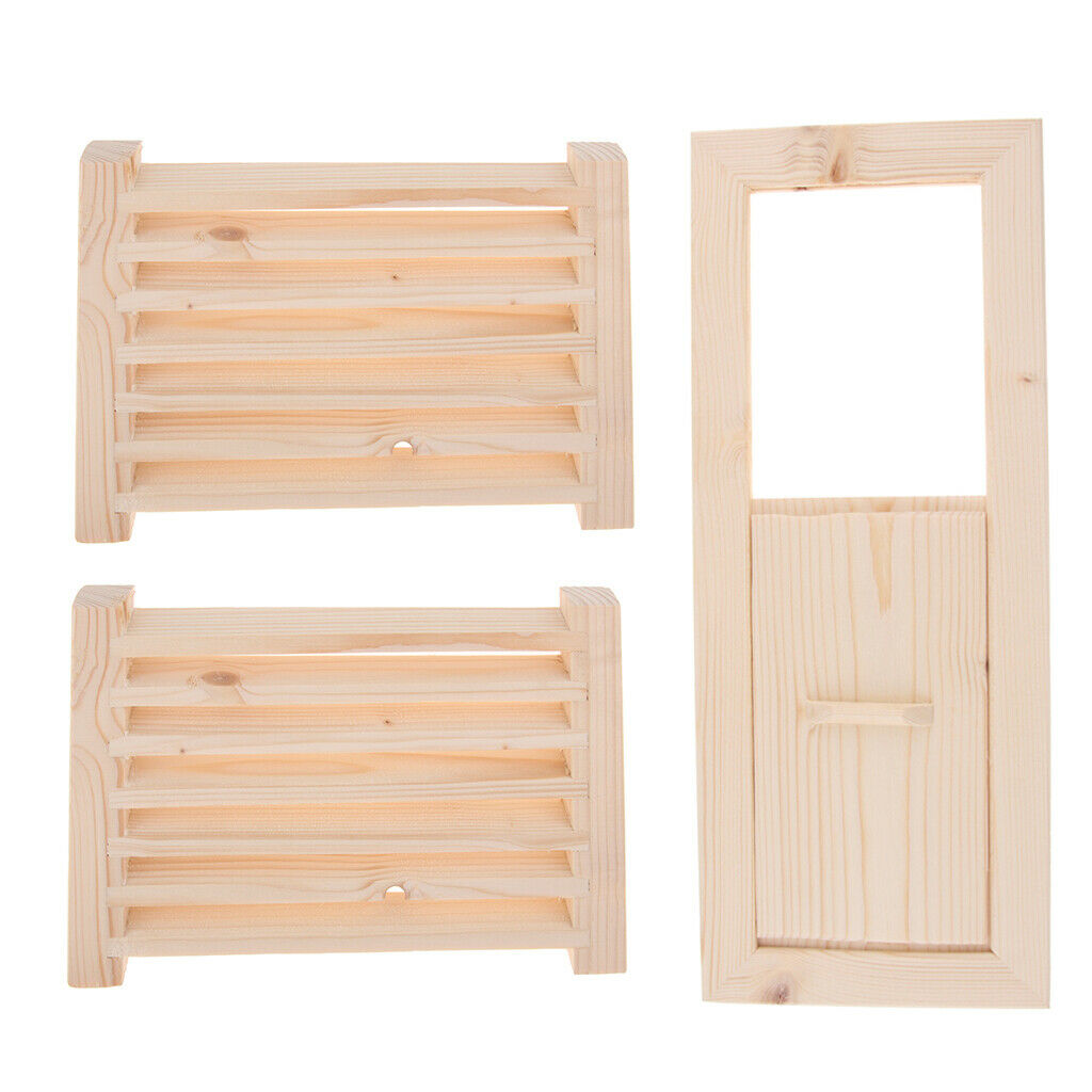3 Piece Wooden Sauna Ventilation Slots Ventilation Slots For