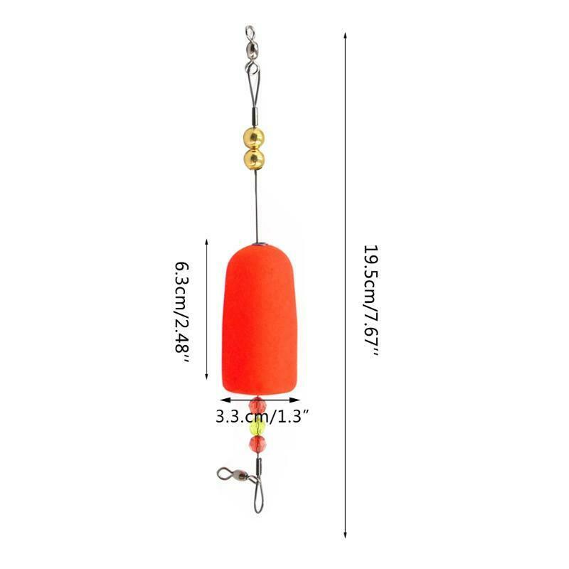 2 Pcs Fishing Bobber Slip Float Bobbers Fishing Float Foam Oval Stick Fish Float