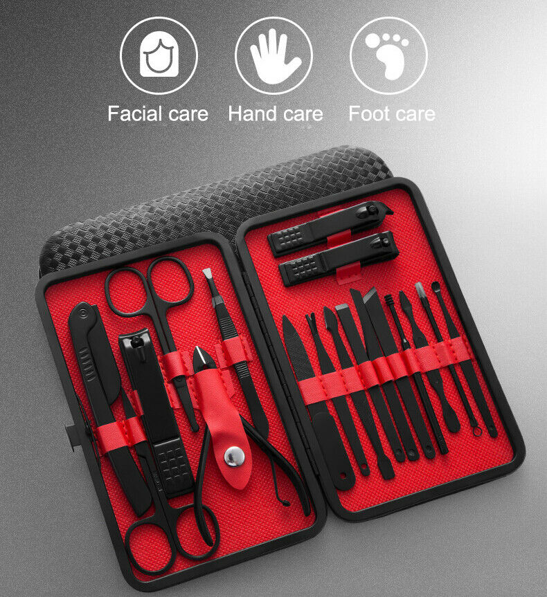 8 Pieces Pedicure Manicure Cleaner Nail Clippers Stainless Steel Beauty Set CA