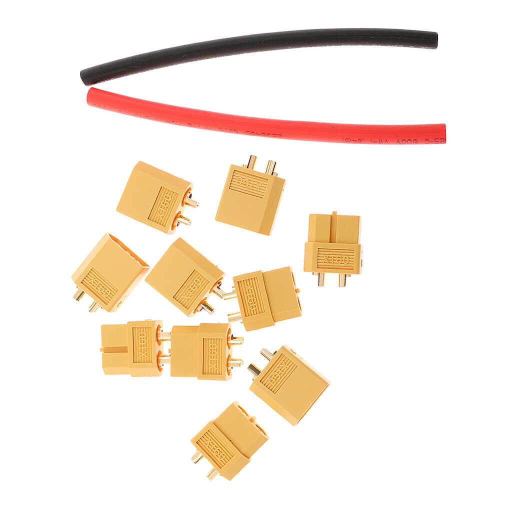 5 pairs of XT60 plugs + plugs with tubes