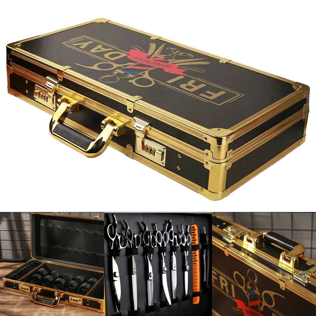Professional Barber Carry Case, Salon Stylist Tool Box Organizer Traveling Case