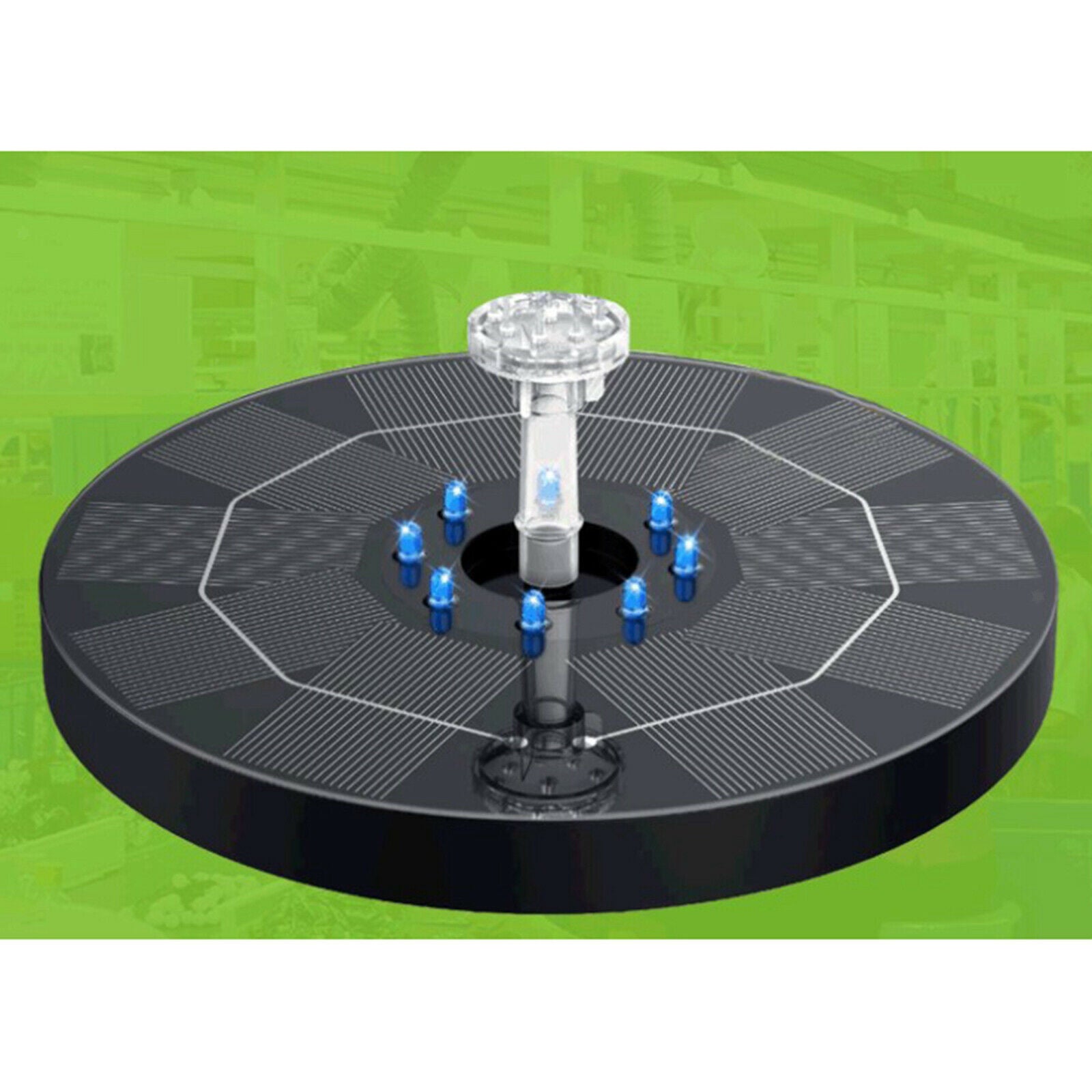 Solar Powered Floating Fountain Water Pump Panel for Garden Yard Aquarium