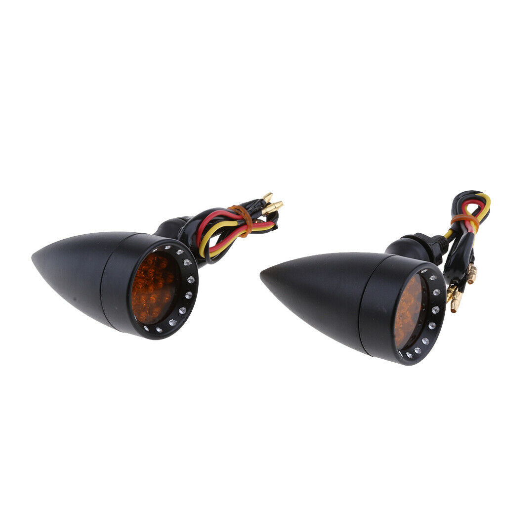 Motorcycle 20 LED Turn Signal Indicator Light for Bobber Chopper Cruiser