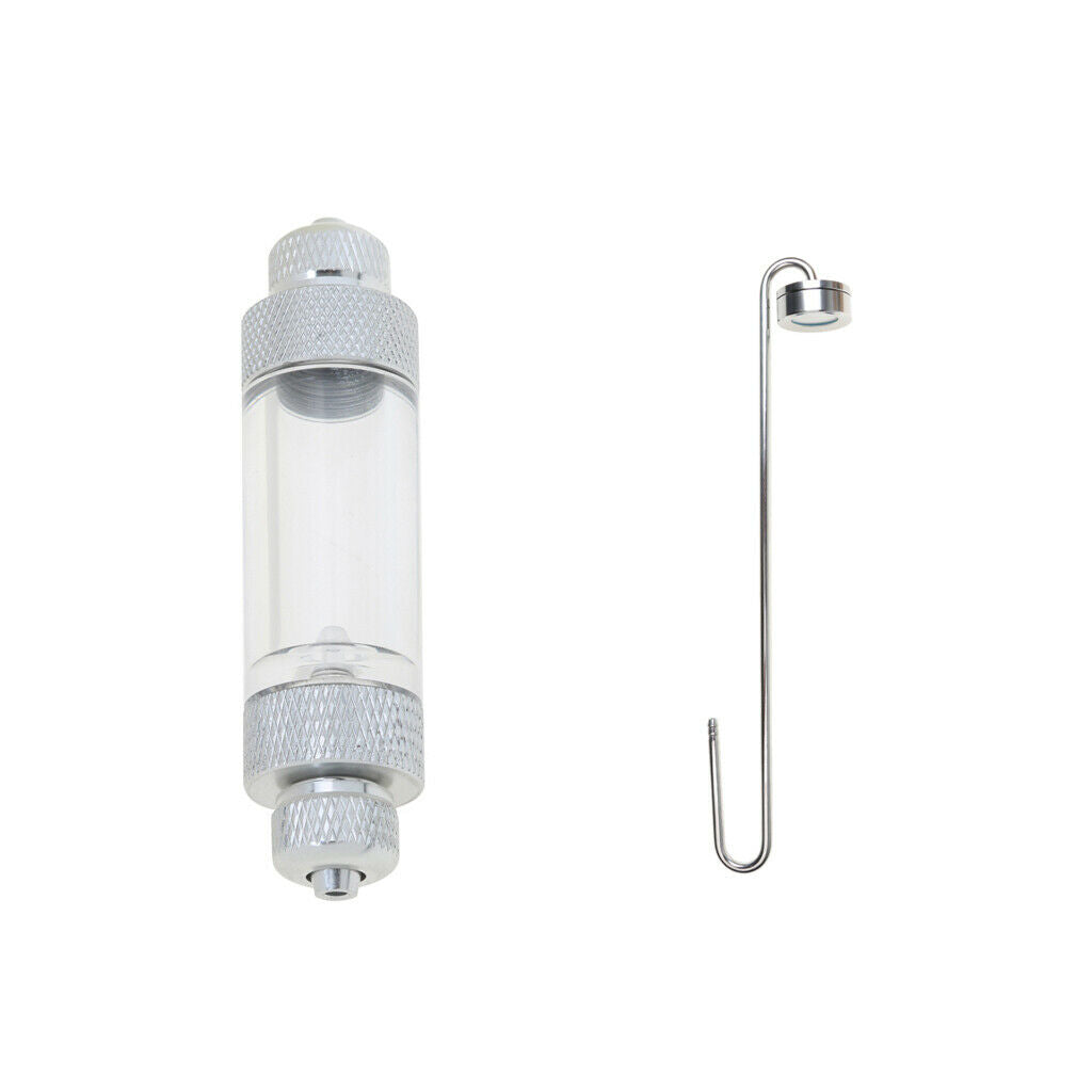 Set of 2 Stainless Steel CO2 Diffuser Atomizer Reactor & CO2 Bubble Counter