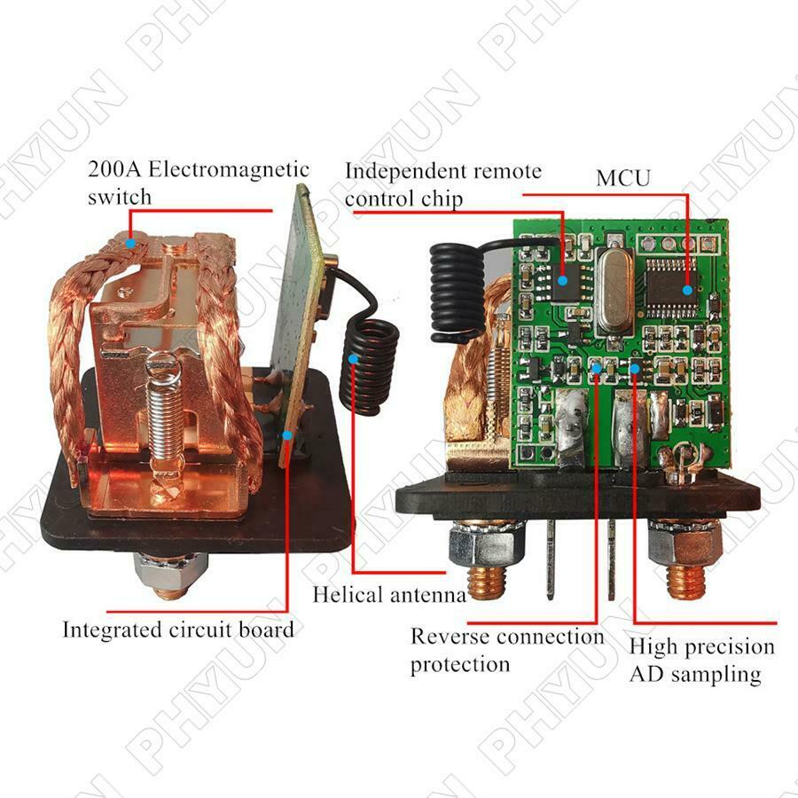 12V Car SUV Battery Disconnect Cut Off Isolator Master Switches + Remote Control