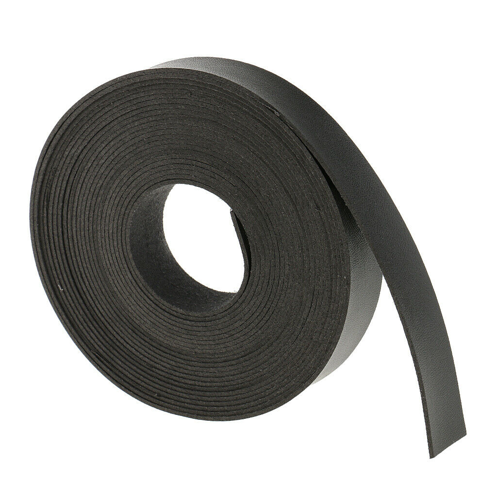 5 Meters 20mm PU Leather Strap Strip Leathercraft DIY Belt Bag Handle Black