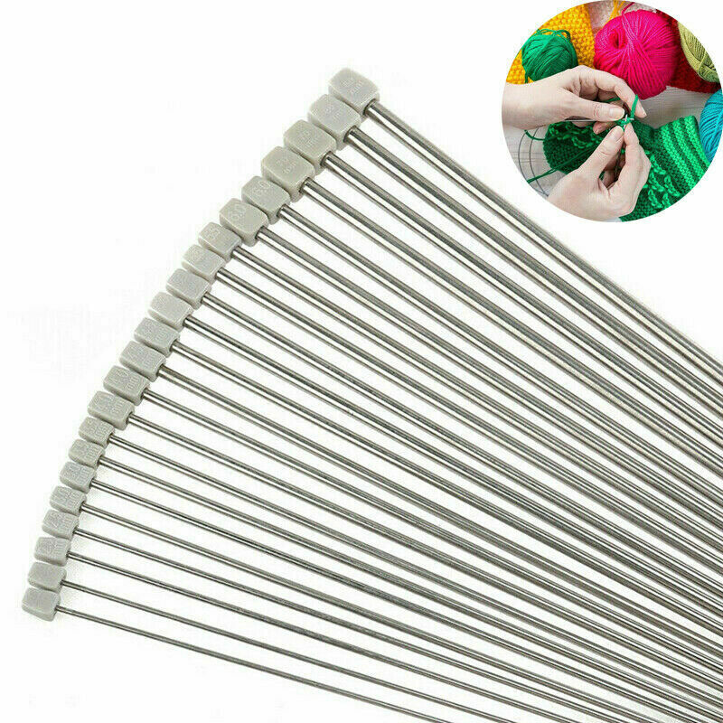 Simple Kit Inox 2-8mm 35cm Couture Outil 22pcs / Set Pointu Tricot Aiguilles