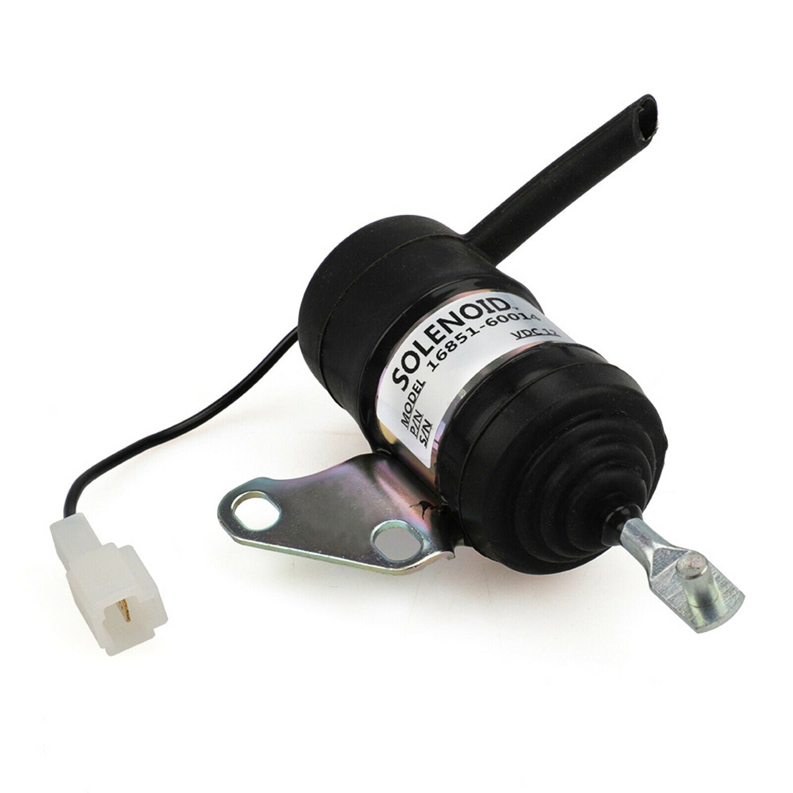 Fuel Stop Shut Off Solenoid 16851-60011 for Kubota Excavator K-008 K0083KTC