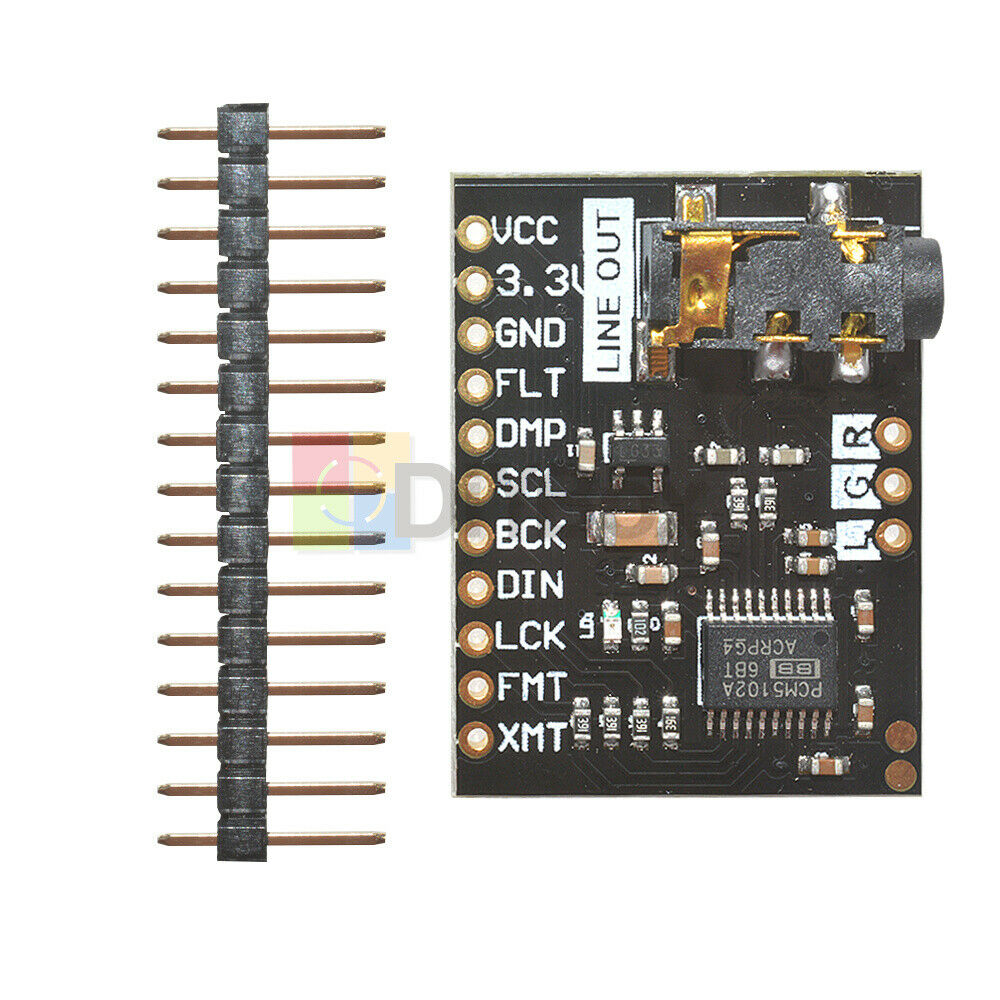 I2S PCM5102A DAC Decoder 32bit Player Module ES9023 PCM1794 For Raspberry Pi New