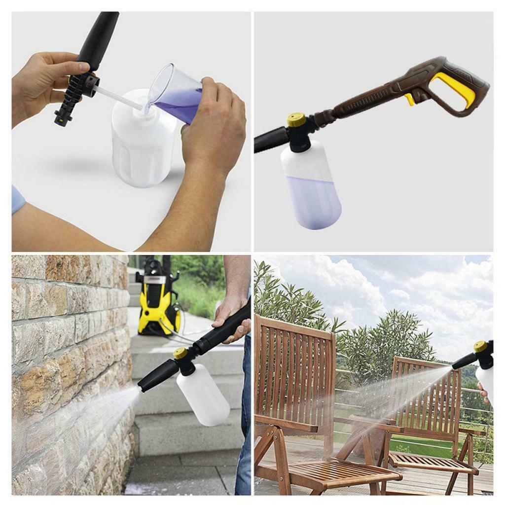 High Pressure Washer Spray Gun Nozzle Foam Dispenser 750ml For Karcher K1-K7