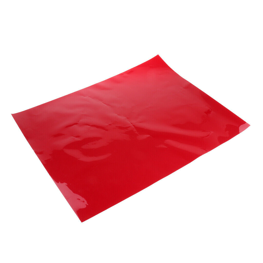 3× DEEP RED Lighting Filter Colour Effects Gel for Theater DJ Party