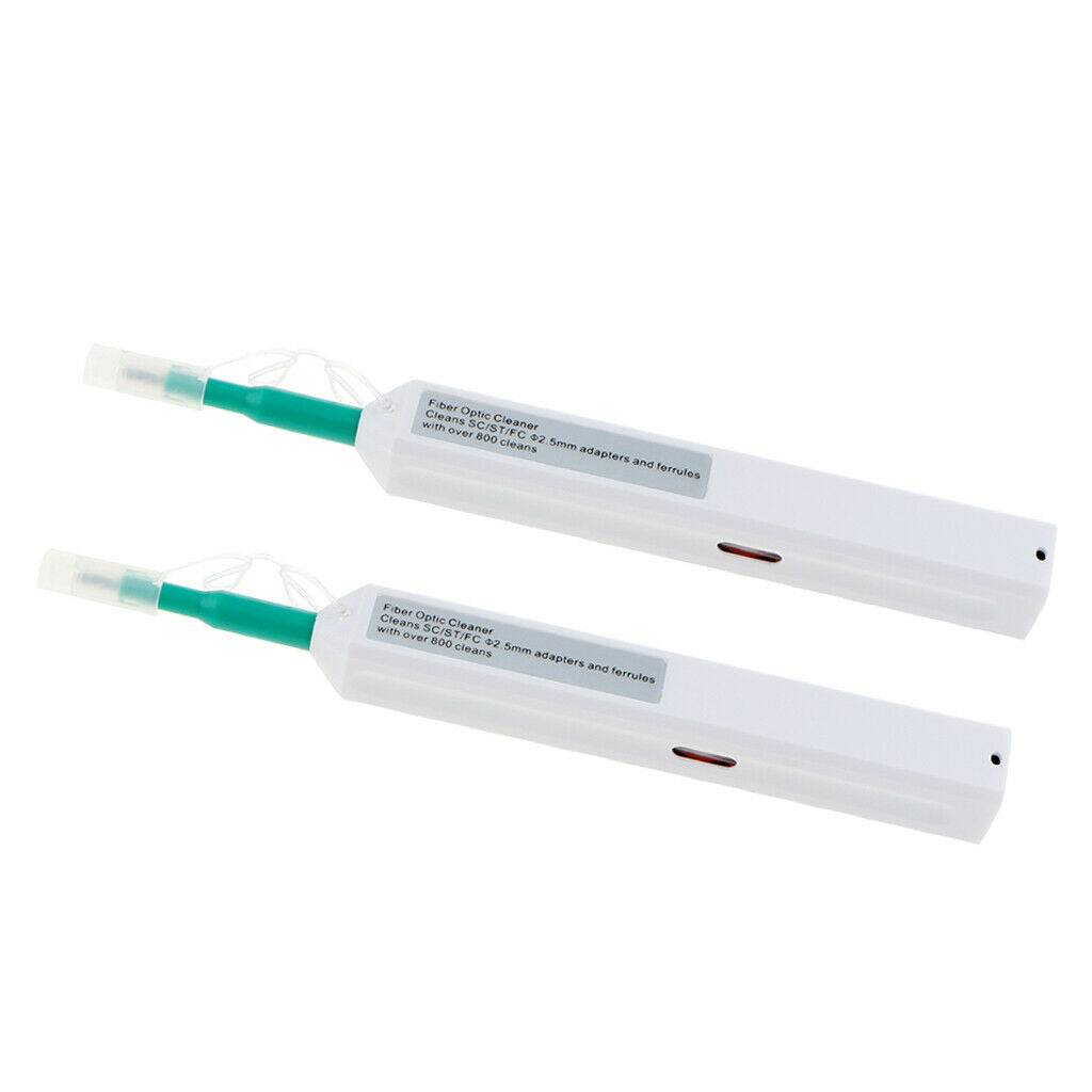 2Pcs Fiber Optic Connector Cleaning Pen for 2.5mm Ferrules SC,FC,ST,SC/APC and
