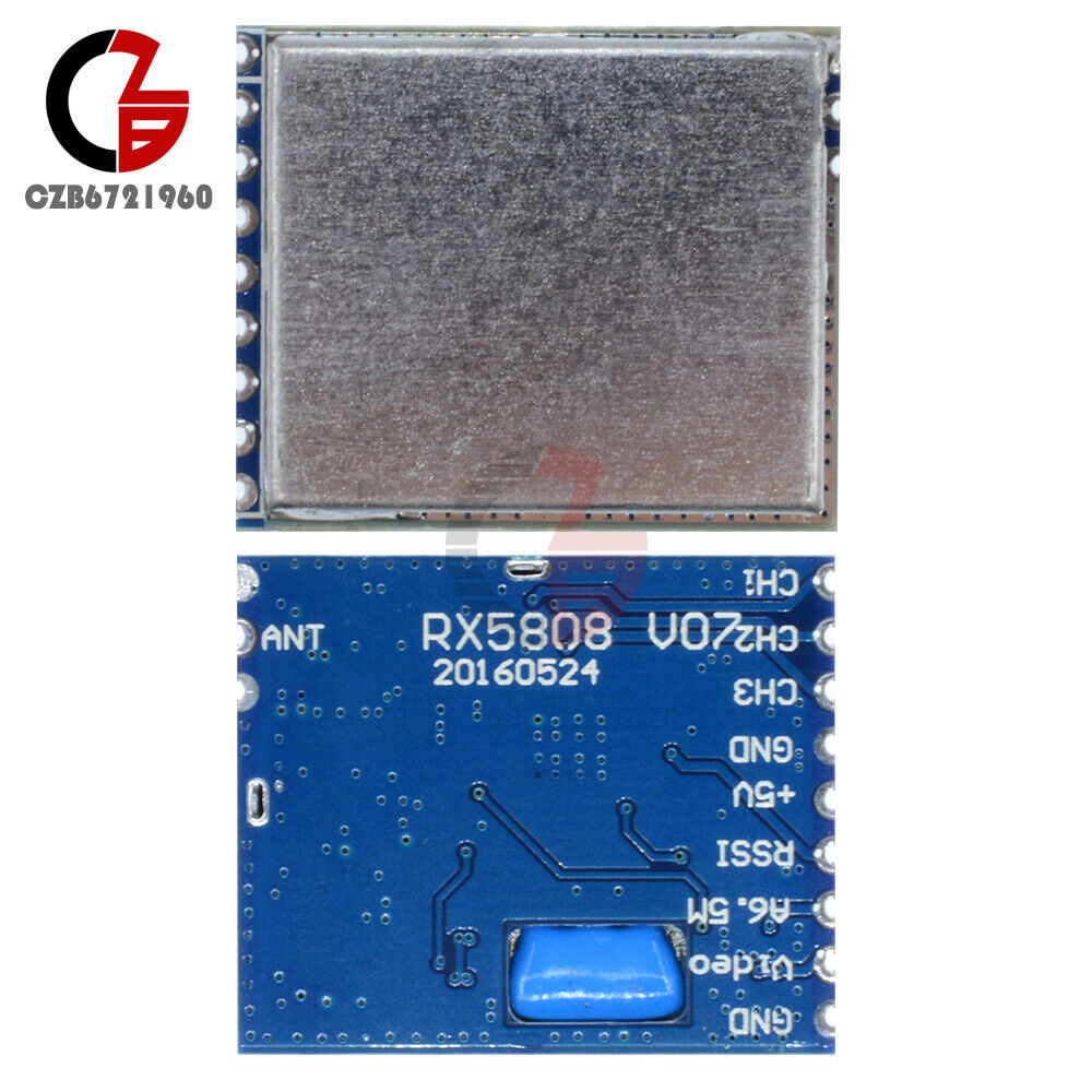 RC FPV 5.8GHz -90dBm 8CH Wireless Audio Video AV Receiving Module For RX5808