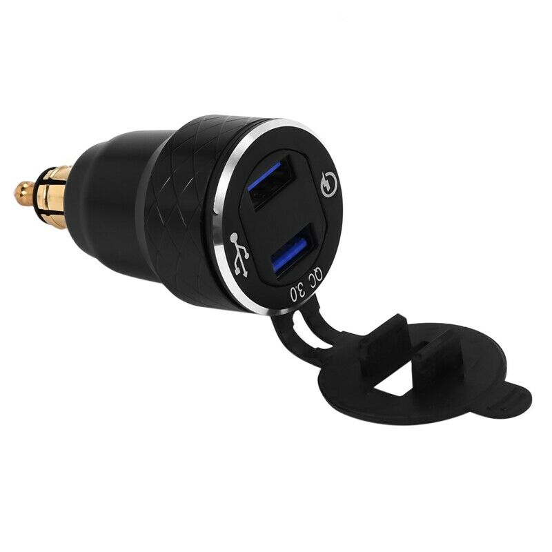 Aluminum Alloy  Charge 3.0 Dual Motorcycle Usb Charger For  Motorcycle ChargerN2