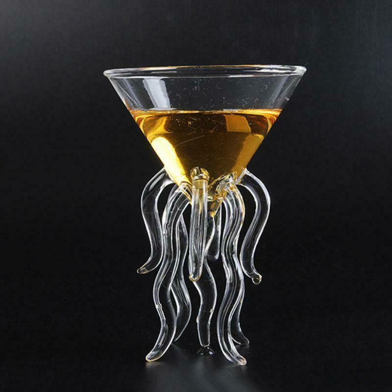 Octopus Cocktail Glass Transparent Jellyfish Glass Cup Juice Glass