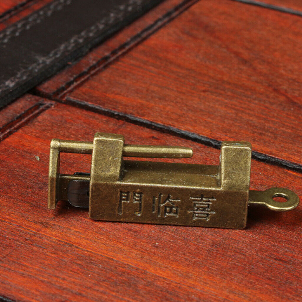 Retro Old Style Padlock Lock Chinese Bronzed OLD Locks