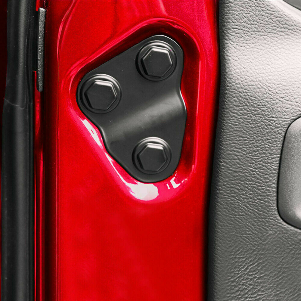 Pair Door Screw Protector Accessories Covers Trim For Jeep Wrangler JL 2018-2021
