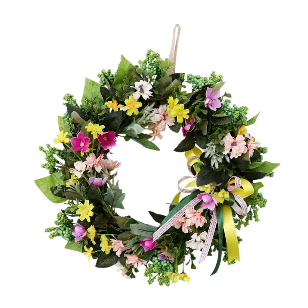 Artificial Sunflower Garland Wreath Floriation Wedding Halloween Wall Decor