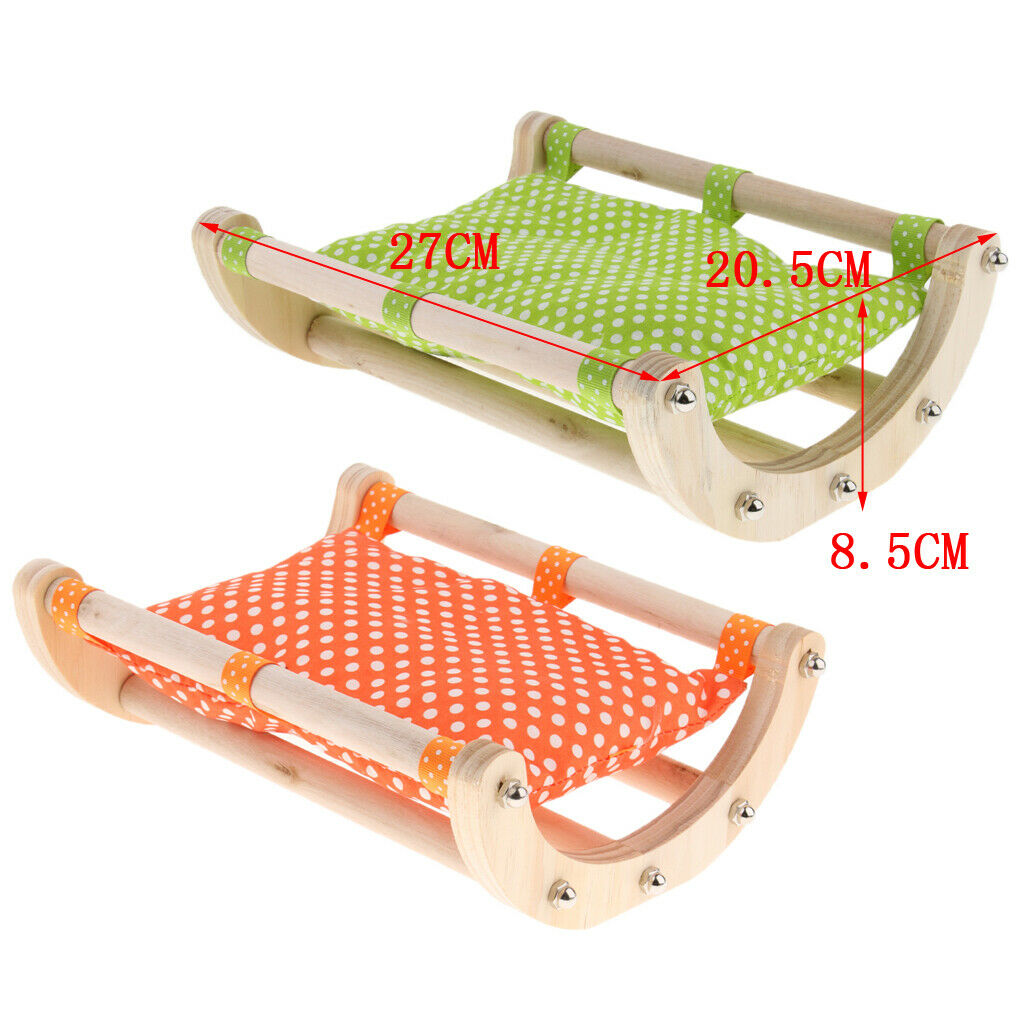 Small Pet Hamster Winter Warm Nest Mat Sofa Bed Cradle Sleep Bed Orange