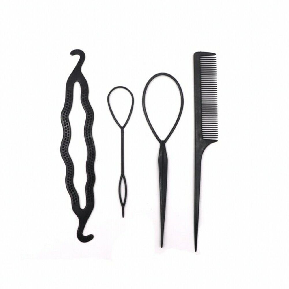 4pcs set of Hair Curlers Comb Ball Head Curler Convenient and Fast Curling Iron