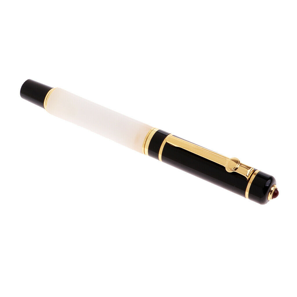 Chinese Porcelain with Metal Golden Design Mediun Roller Ballpoint Pen black