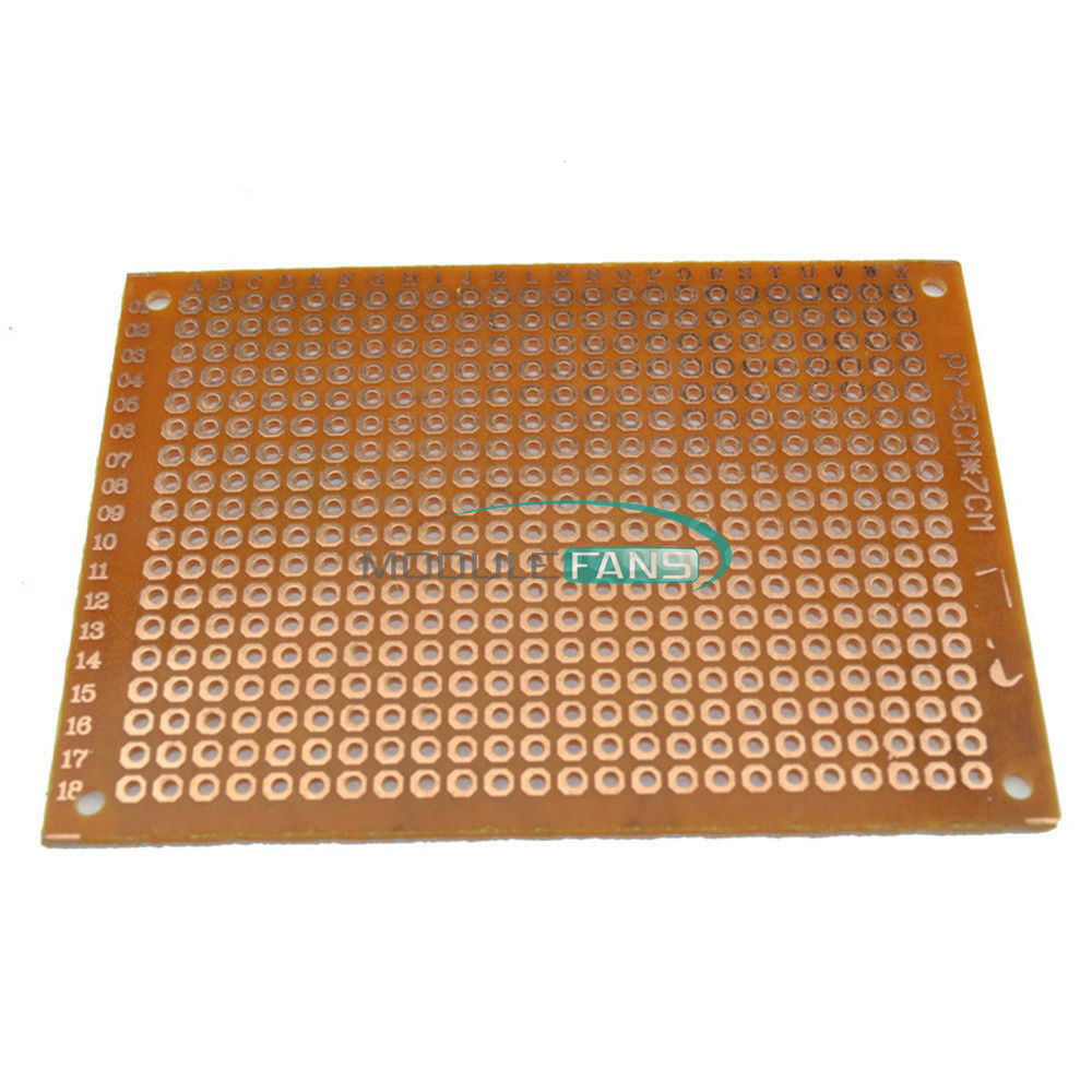 20PCS DIY Prototype Paper PCB Board Universal 5x7cm  5*7cm Circuit Breadboard