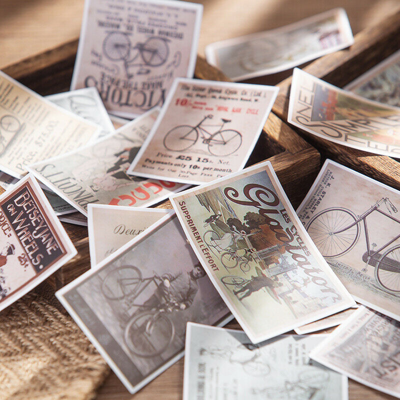 20Pcs Retro English Newspaper Pictorial Stickers Junk Journal Scrapbooking Decor