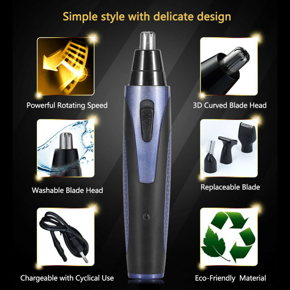 Men Hair Trimmer 4 In1 Electric Clipper Face Care Shaver Ear Nose Groomer Cutter
