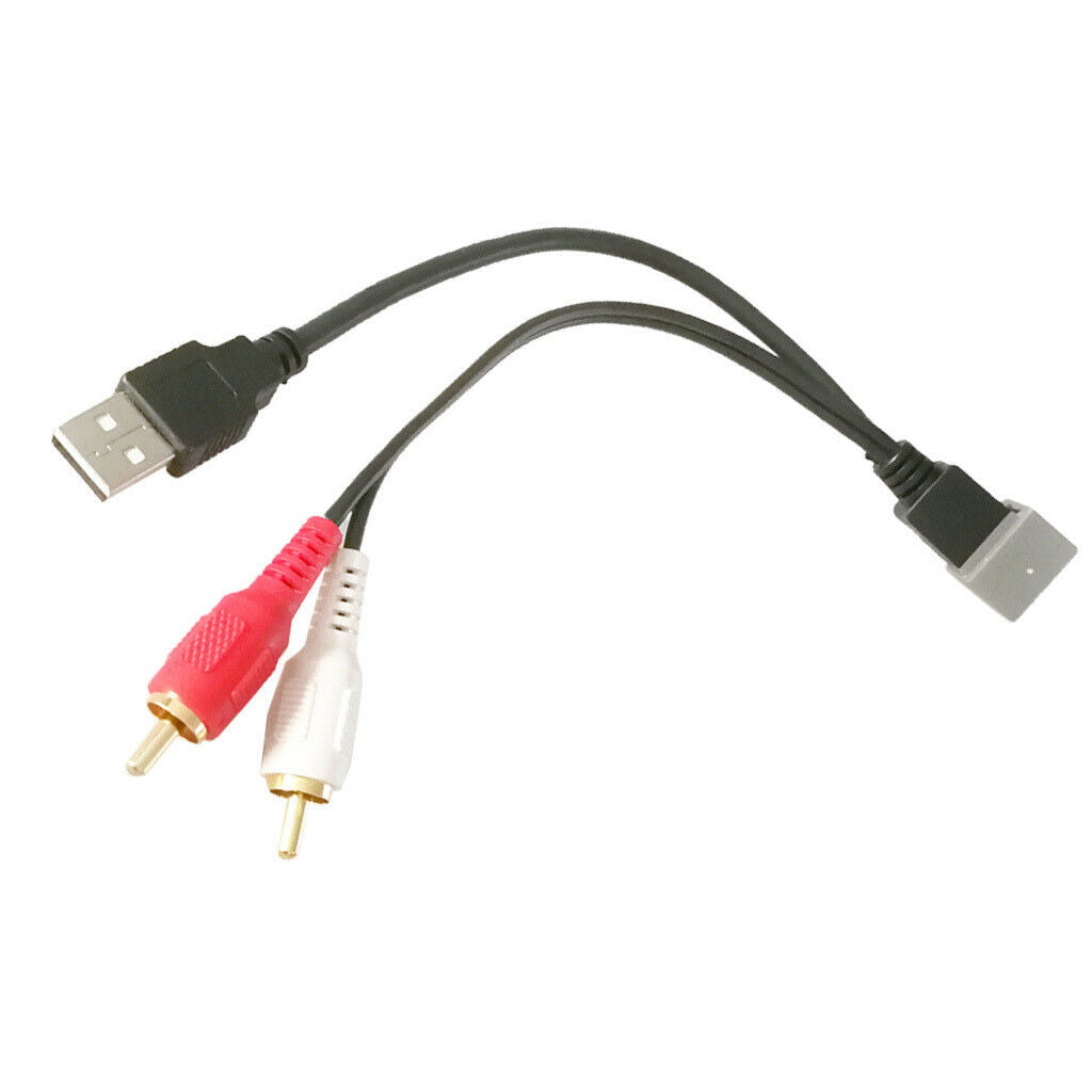 High Quality USB Female to 2 RCA Audio Video Adapter Cable