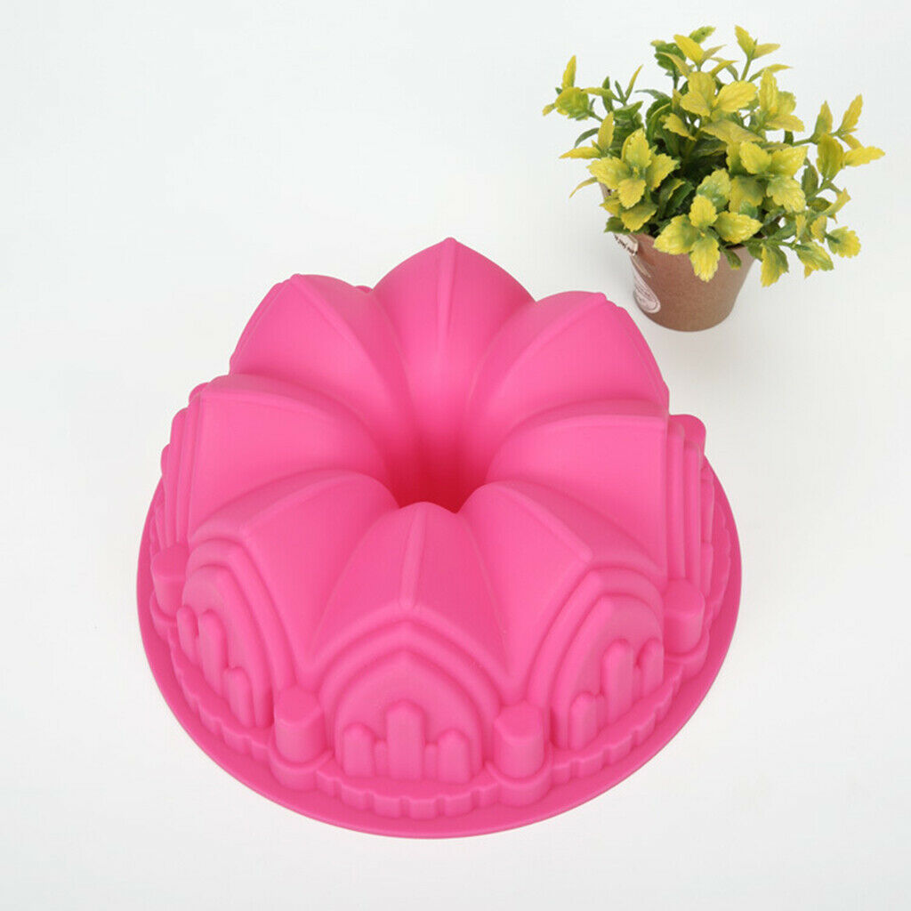 Crown Castle Silicone Cake Pan Cake Pan Mold Non Stick Baking Pan DIY Baking