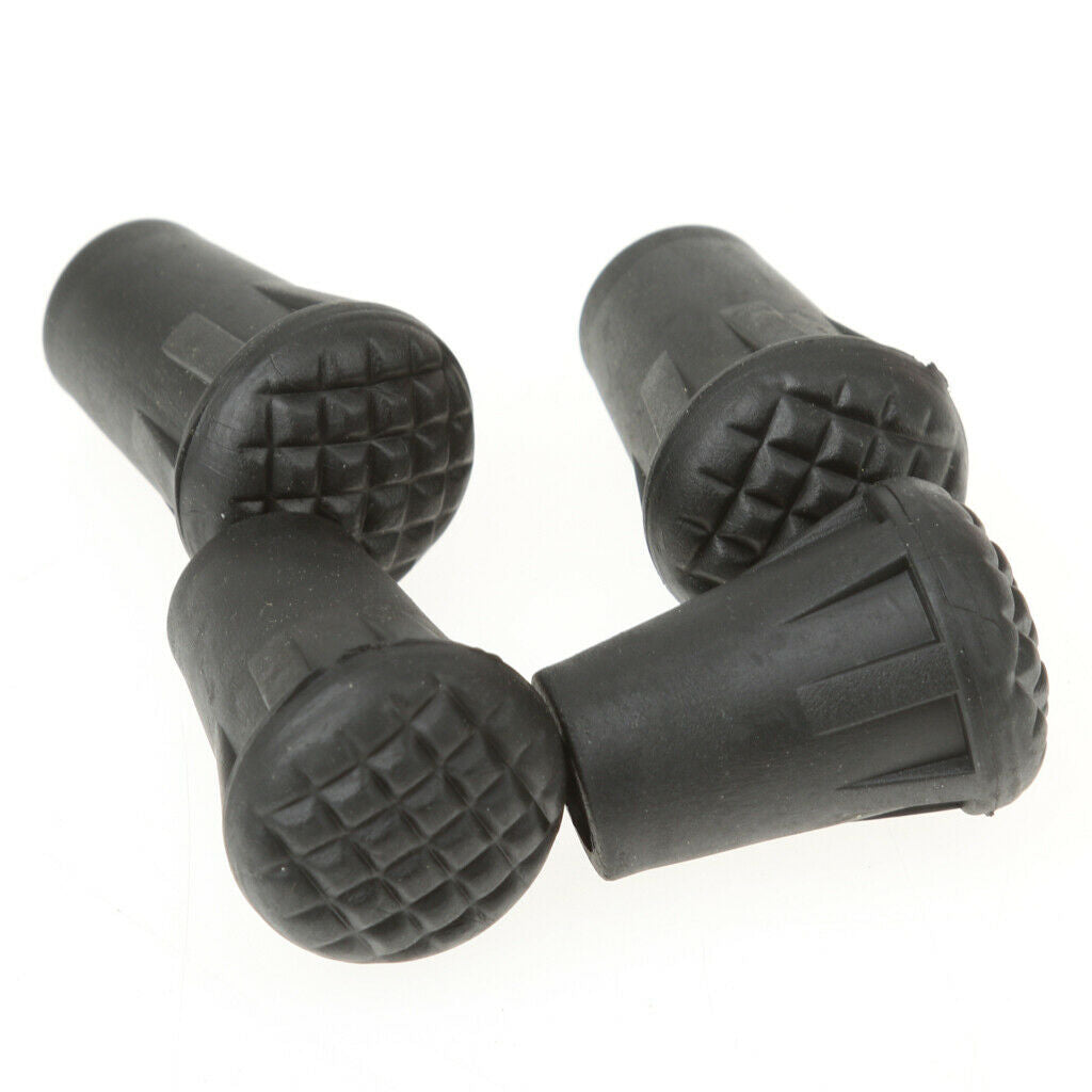 4pcs Replacement Rubber Tips End for Walking Hiking Trekking Poles Canes 3cm