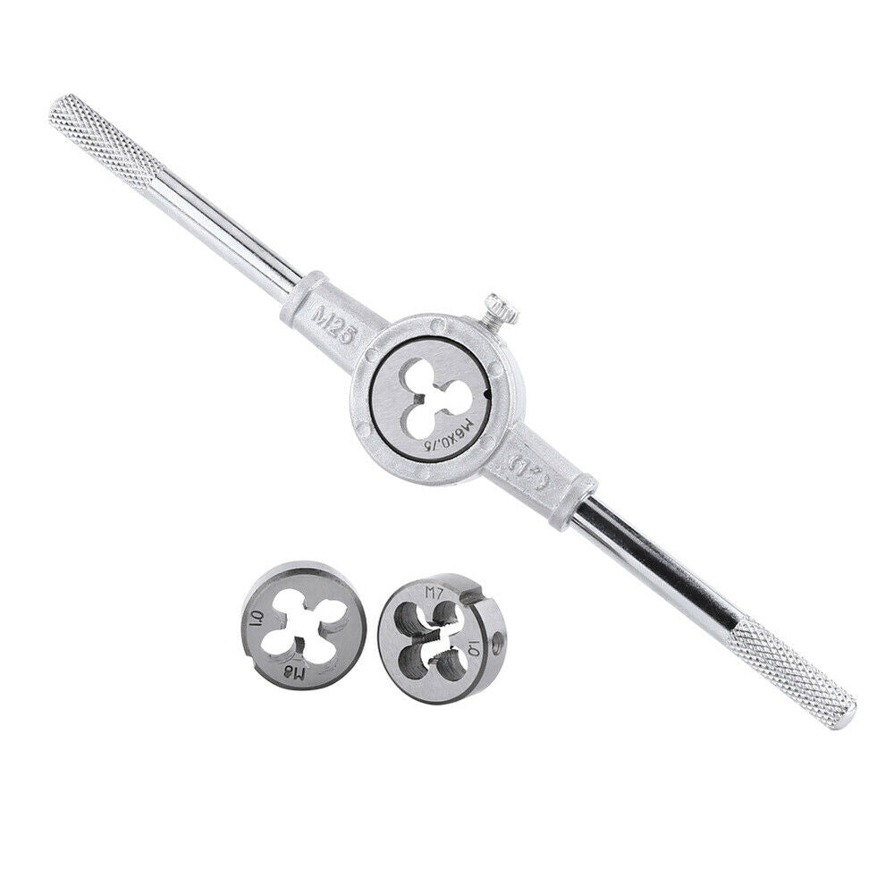 Metalworking Hand Tool Screw Tap Threading Die & Wrench Repair Tool Kit